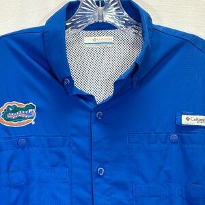 Florida Gator Columbia Long Sleeve PFG, Vented, Quick Dry , Omni Shield, Men’s S